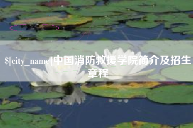 阿勒泰中国消防救援学院简介及招生章程