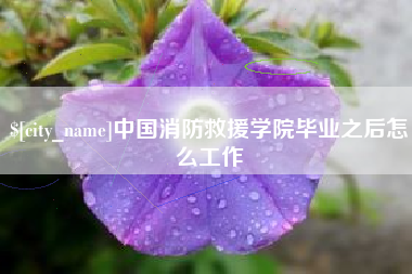 阿勒泰中国消防救援学院毕业之后怎么工作