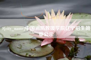 阿勒泰中国消防救援学院辽宁招生简章公示