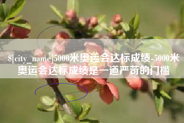 阿勒泰5000米奥运会达标成绩-5000米奥运会达标成绩是一道严苛的门槛