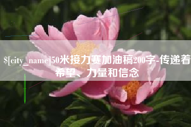 阿勒泰50米接力赛加油稿200字-传递着希望、力量和信念
