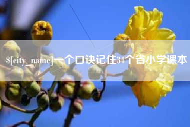 阿勒泰一个口诀记住34个省小学课本