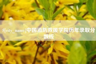 阿勒泰中国消防救援学院历年录取分数线