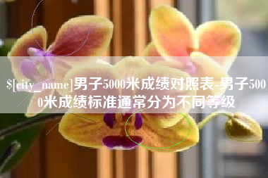 阿勒泰男子5000米成绩对照表-男子5000米成绩标准通常分为不同等级