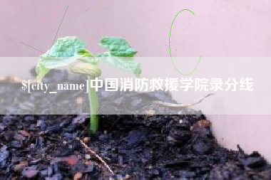 阿勒泰中国消防救援学院录分线