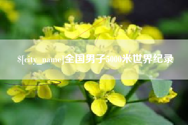 阿勒泰全国男子5000米世界纪录