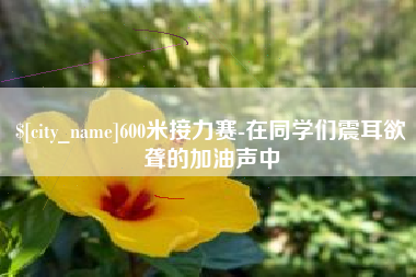 阿勒泰600米接力赛-在同学们震耳欲聋的加油声中