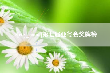 阿勒泰第七届亚冬会奖牌榜