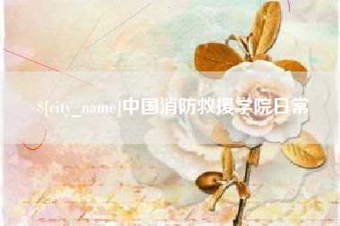 阿勒泰中国消防救援学院日常