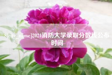 阿勒泰2024消防大学录取分数线公布时间