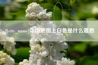 阿勒泰中国地图上白色是什么意思