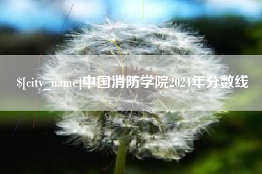 阿勒泰中国消防学院2024年分数线