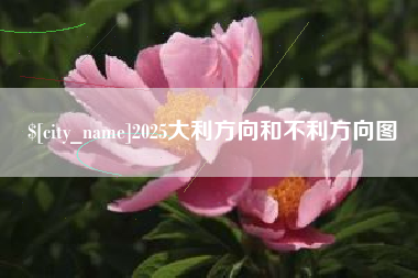 阿勒泰2025大利方向和不利方向图