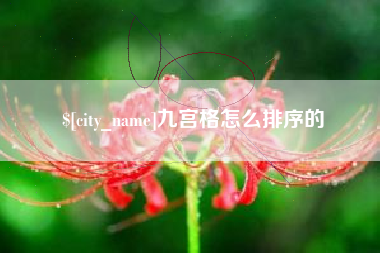 阿勒泰九宫格怎么排序的