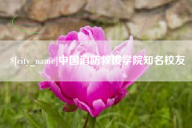 阿勒泰中国消防救援学院知名校友