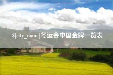 阿勒泰冬运会中国金牌一览表