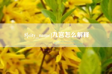阿勒泰九宫怎么解释