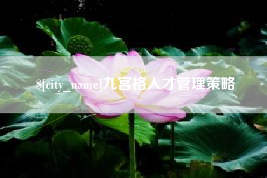 阿勒泰九宫格人才管理策略