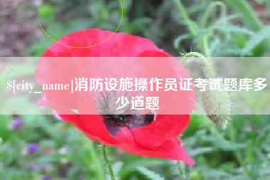 阿勒泰消防设施操作员证考试题库多少道题