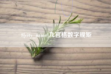 阿勒泰九宫格数字规矩